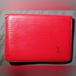 Louis Vuitton epi bi-fold ID wallet
